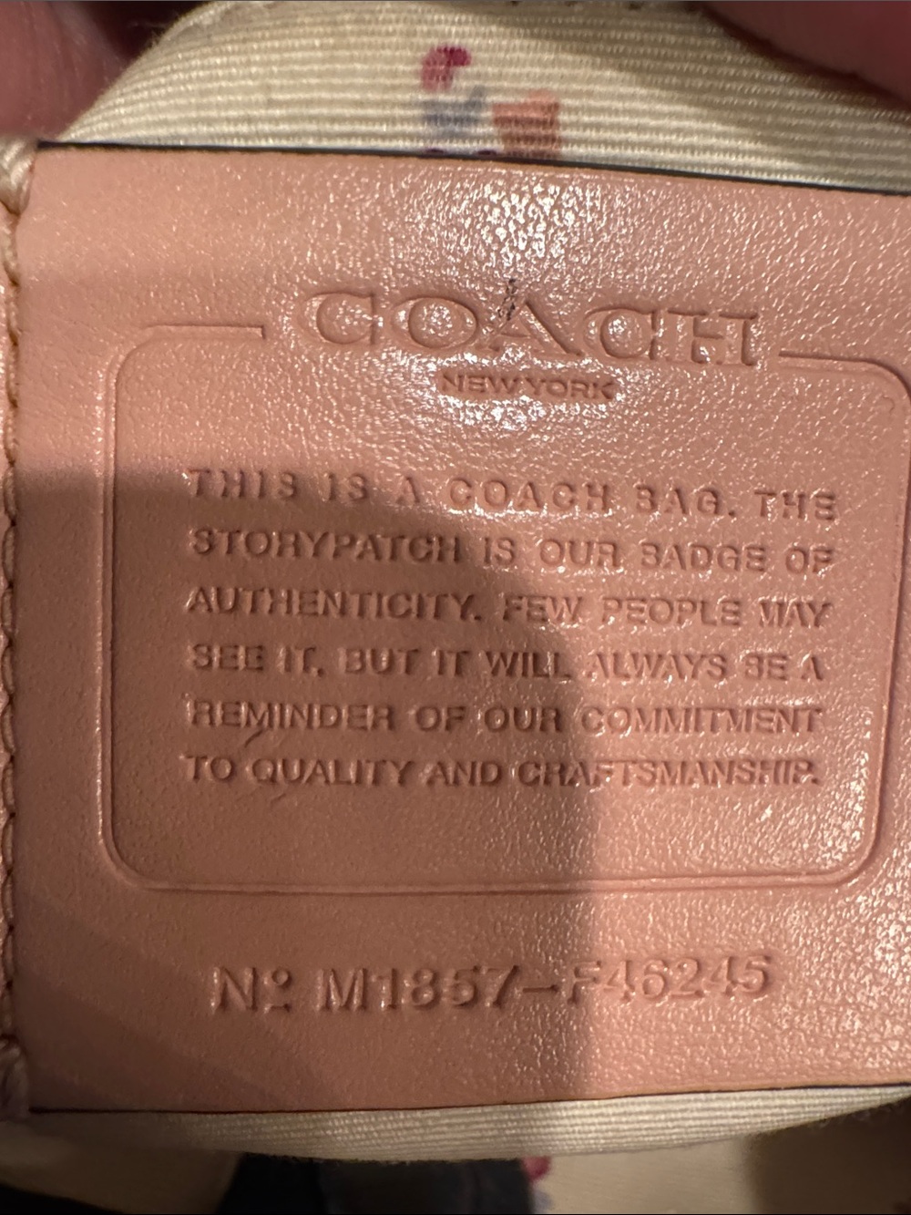 Coach Denim & Navy Satchel with Gold Charm and Crossbody Strap - Picture 5 of 5